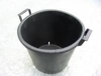 Pflanzk�bel Kunststoff Schwarz mit Griffe - Pflanzcontainer - Blumenk�bel