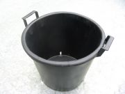 Pflanzk�bel Kunststoff Schwarz mit Griffe - Pflanzcontainer - Blumenk�bel